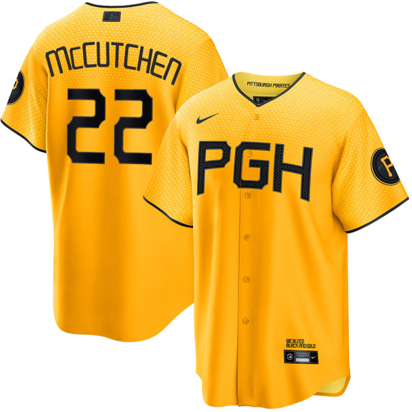 Andrew McCutchen Pittsburgh Pirates City Connect Jersey by NIKE