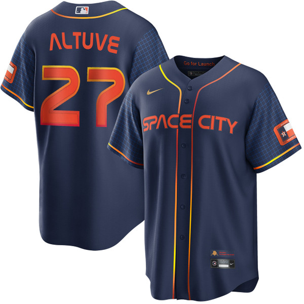 ヒューストン•アストロズ　アルトゥーべ　オーセンティック　シティーコネクト Men's Houston Astros Jose Altuve Nike White 2025 City