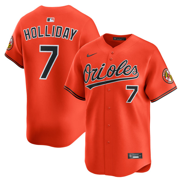 Jackson Holliday Baltimore Orioles Alternate Orange Limited Jersey