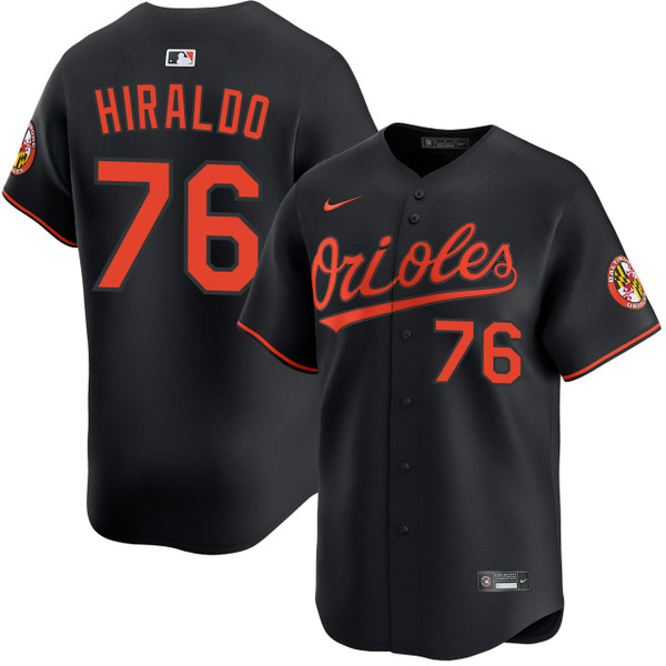 Yaramil Hiraldo Baltimore Orioles Alternate Black Limited Jersey