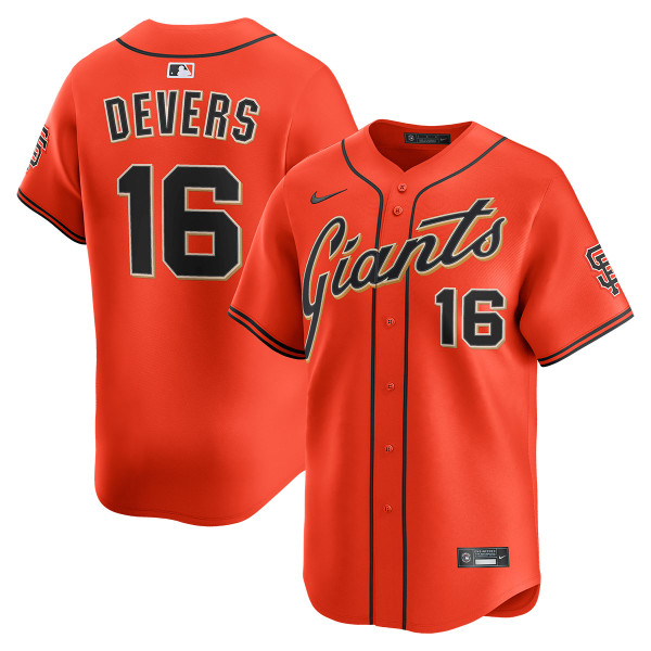 Rafael Devers San Francisco Giants Alternate Orange Limited Jersey