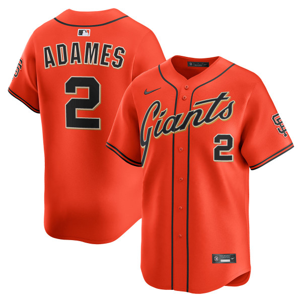 Willy Adames San Francisco Giants Alternate Orange Limited Jersey