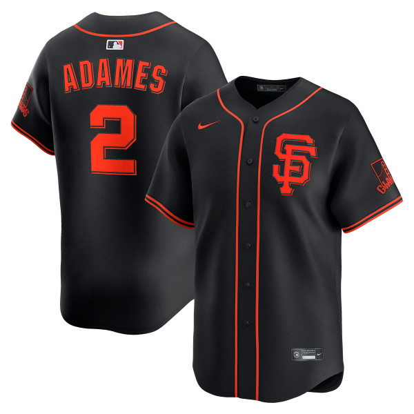 Willy Adames San Francisco Giants Alternate Black Limited Jersey