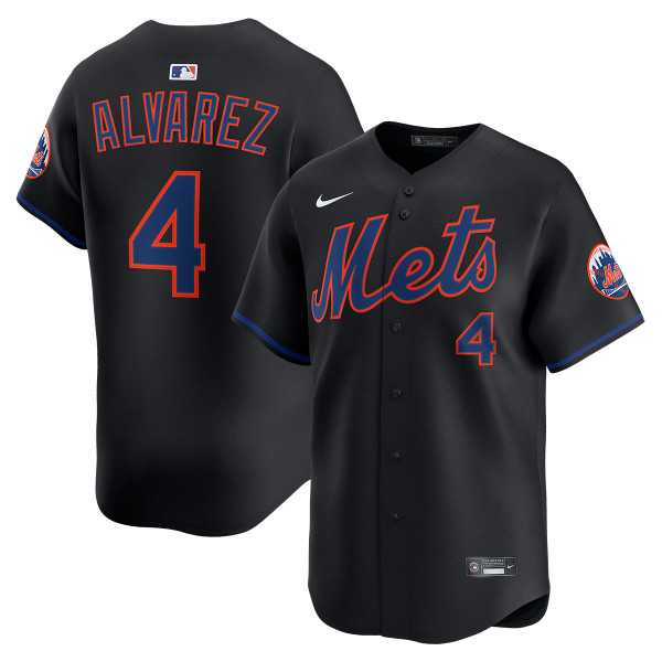 Francisco Alvarez New York Mets Alternate Black Limited