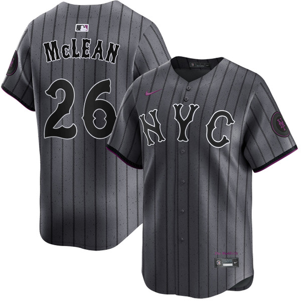Nolan McLean New York Mets City Connect Limited Jersey by NIKE