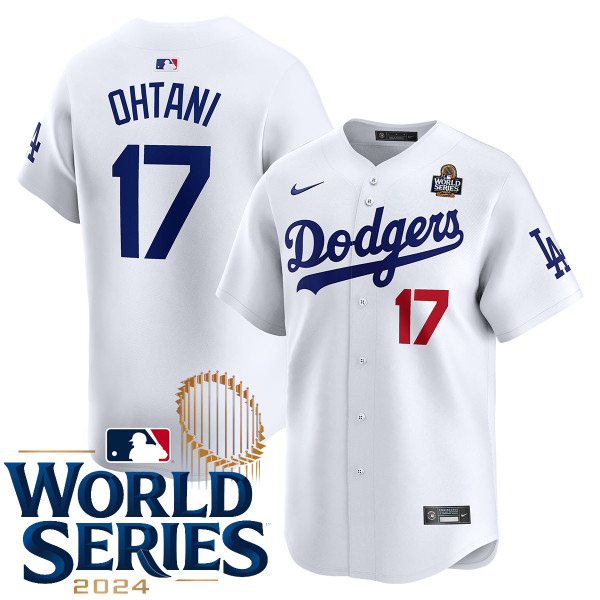 Dodgers OHTANI 17 ユニフォーム 2024 Shohei Ohtani LA Dodgers Home Limited World Series Jersey