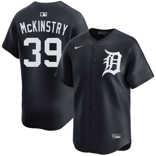 Zach McKinstry Detroit Tigers Alternate Navy Jersey by NIKE