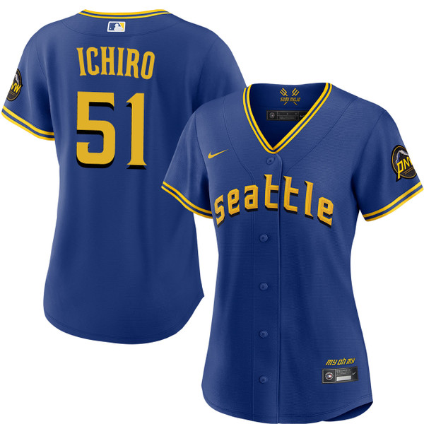 Ichiro Suzuki Seattle Mariners Women's City Connect Jersey by NIKE
