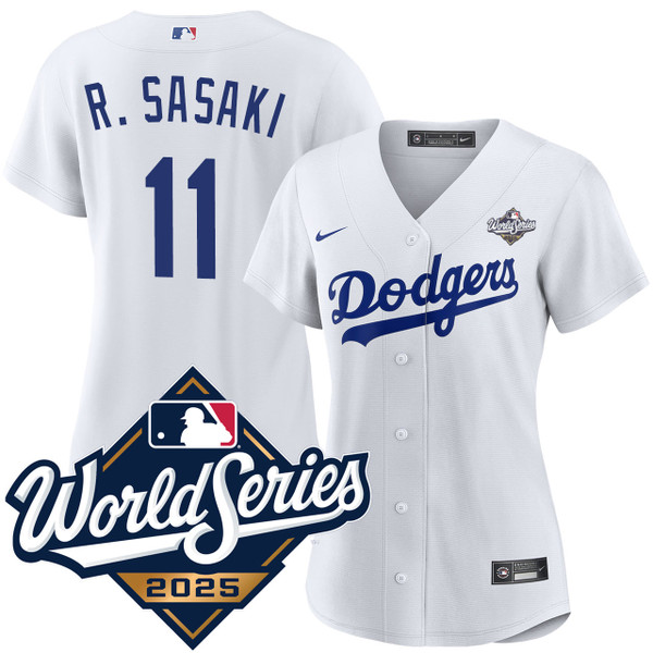 Roki Sasaki Los Angeles Dodgers Women's 2025 Home World Series