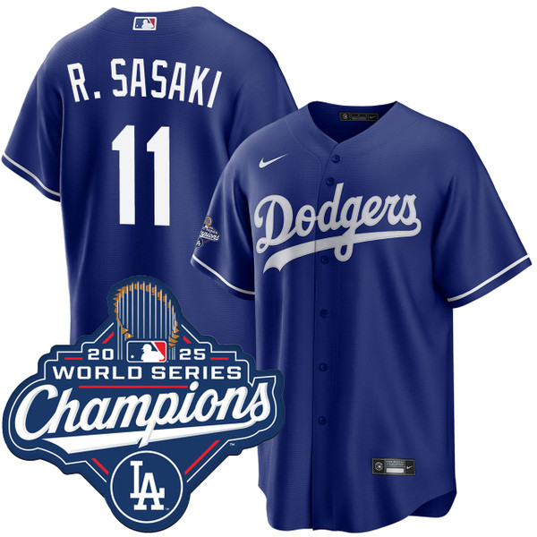 Dodgers R. SASAKI ユニフォーム 11 Men's #11 Roki Sasaki Los Angeles Dodgers White Elite Home World