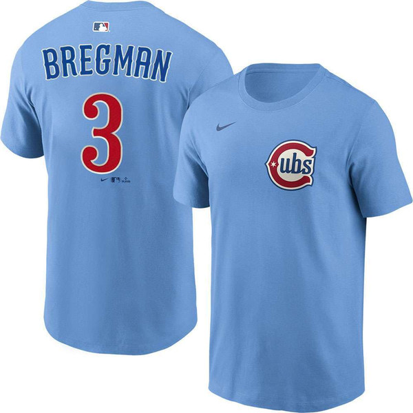 Alex Bregman Chicago Cubs Blues Alternate Youth T-Shirt by NIKE®