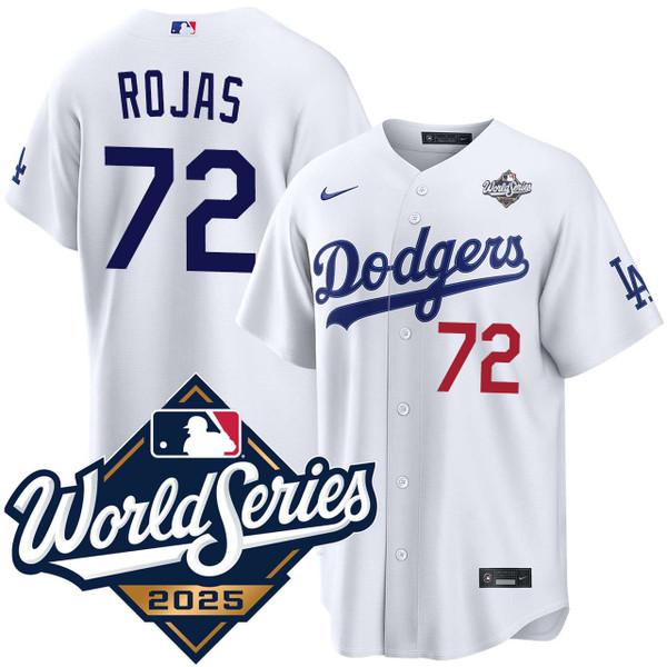 Miguel Rojas Los Angeles Dodgers Home World Series Stadium Jersey