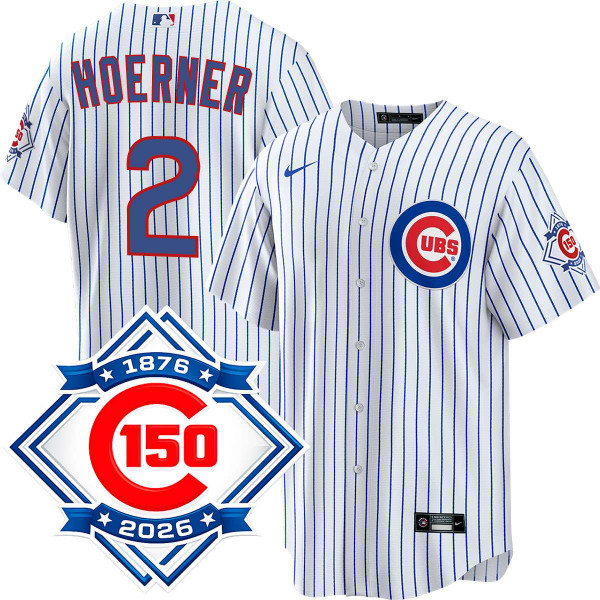 Nico Hoerner Chicago Cubs Youth Home 150th Anniversary Jersey by
