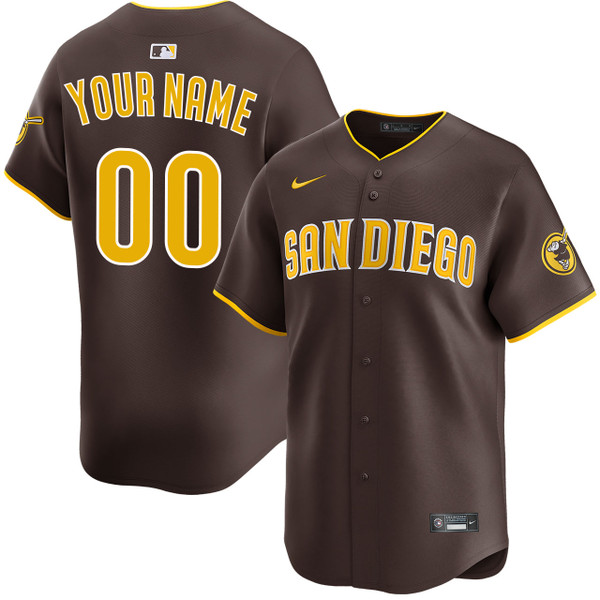 San Diego Padres Personalized Road Limited Jersey by NIKE
