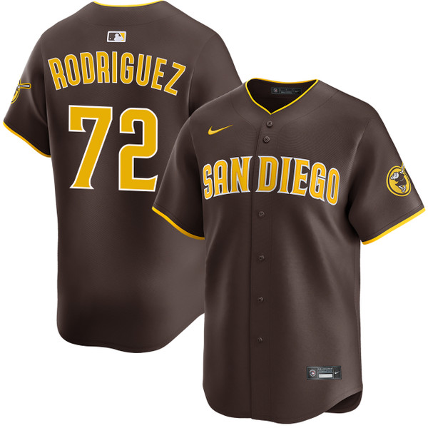 Bradgley Rodriguez San Diego Padres Road Limited Jersey by NIKE