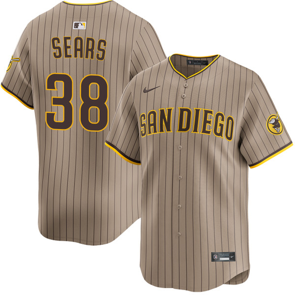 JP Sears San Diego Padres Alternate Limited Jersey by NIKE