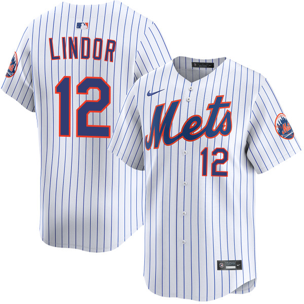 Francisco Lindor New York Mets Home Limited Jersey by NIKE