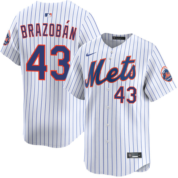 BASEBALL PORTES ユニフォームセット 160 Huascar Brazobán New York Mets Home Limited Jersey by NIKE