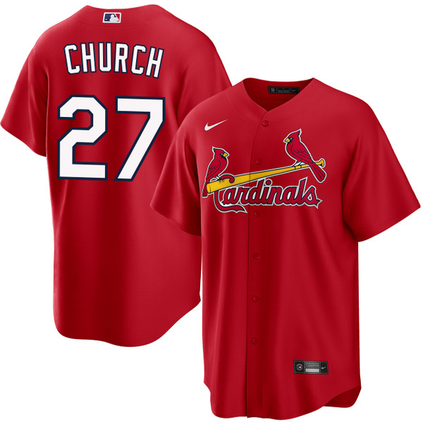 Nathan Church St. Louis Cardinals Alternate Red Jersey by NIKE