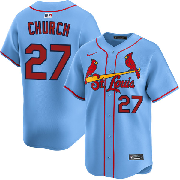 Nathan Church St. Louis Cardinals Alternate Light Blue Limited
