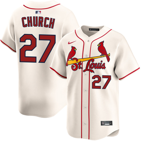 Nathan Church St. Louis Cardinals Alternate Cream Limited Jersey