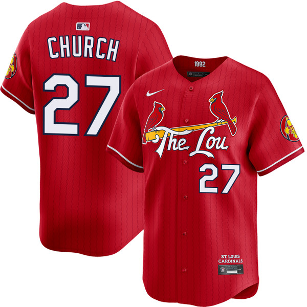 Nike Saint Francis ユニフォーム 64 XL Nathan Church St. Louis Cardinals City Connect Limited Jersey by