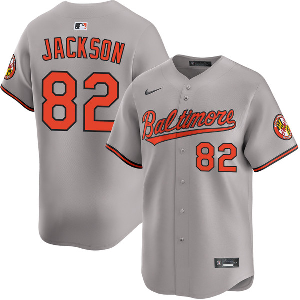 Jeremiah Jackson Baltimore Orioles Road Limited Jersey by NIKE