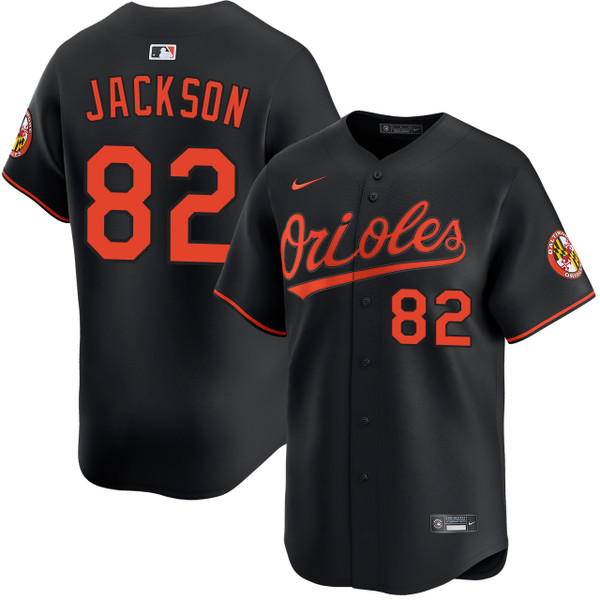 Jeremiah Jackson Baltimore Orioles Alternate Black Limited Jersey