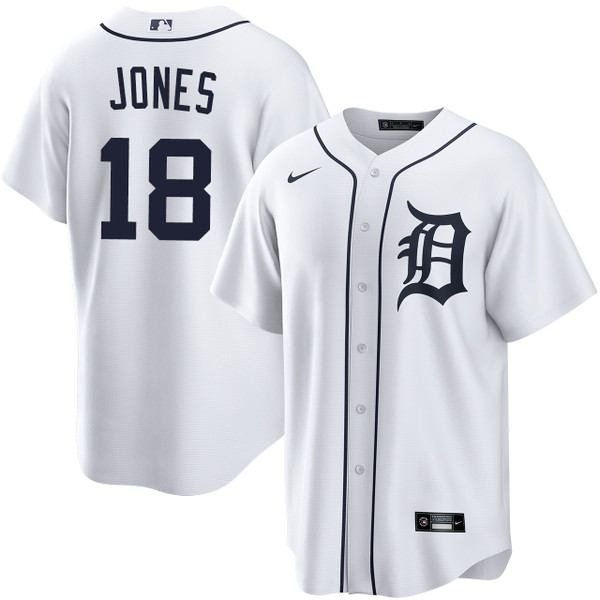 Jahmai Jones Detroit Tigers Home Jersey by NIKE® | Official MLBÂ®