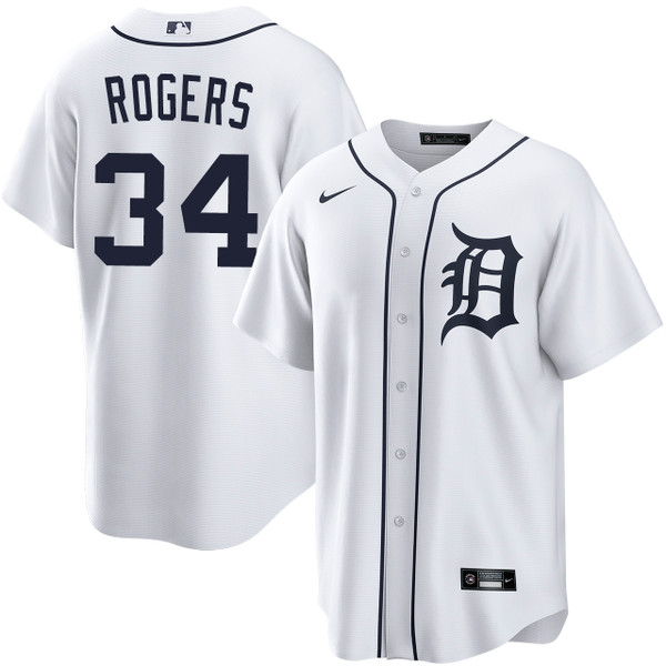 Jake Rogers Detroit Tigers Home Jersey by NIKE® | Official MLBÂ®