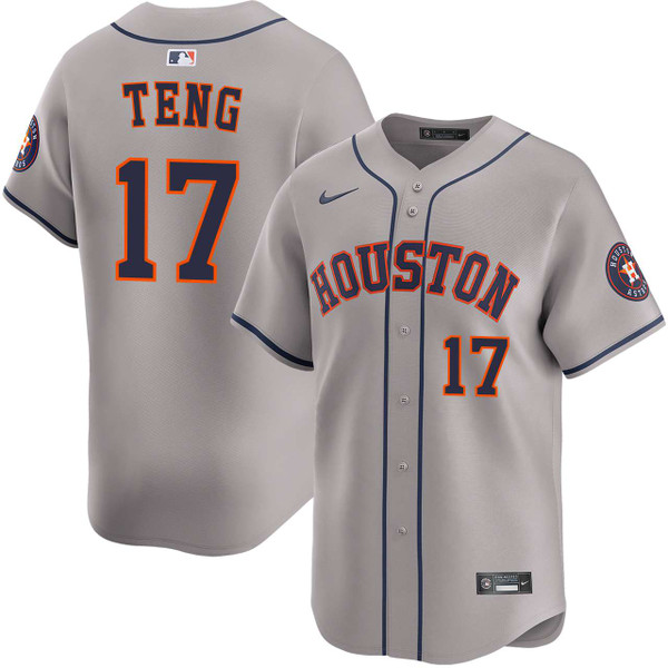Kai-Wei Teng Houston Astros Road Limited Jersey by NIKE