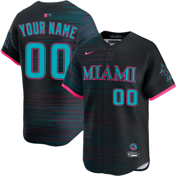 Miami Marlins Personalized City Connect Limited Jersey by NIKE