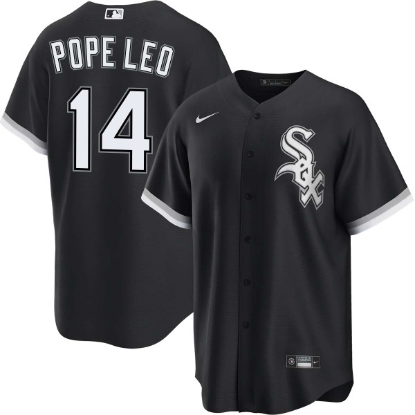 Pope Leo XIV Chicago White Sox Alternate Black Jersey by NIKE