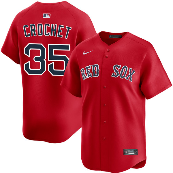 ボストン・レッド・ソックス オーセンティック RED SOX JERSEY Garrett Crochet Boston Red Sox Alternate Red Limited Jersey by