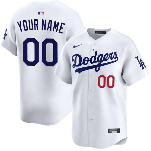 Los Angeles Dodgers Personalized Home Limited Jersey by NIKE