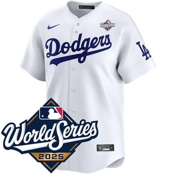 Los Angeles Dodgers Home World Series Limited Jersey by NIKE
