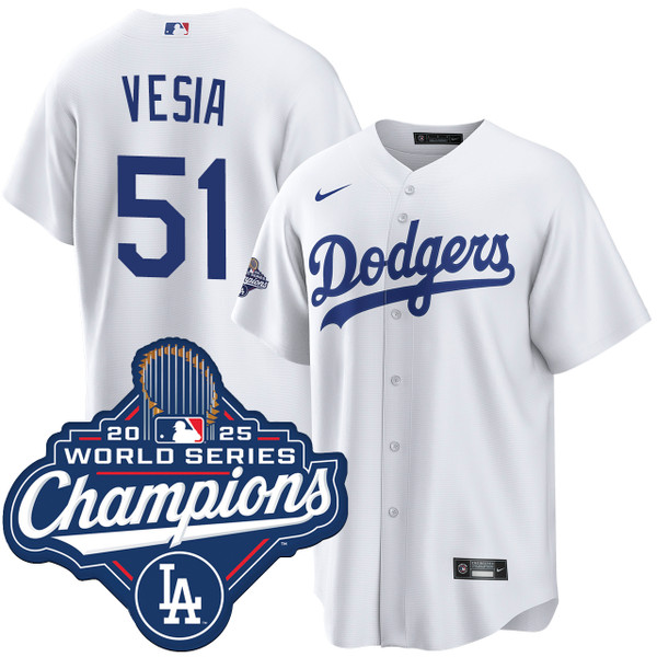 Alex Vesia Los Angeles Dodgers Home World Series Champions Jersey
