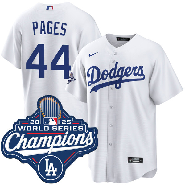Andy Pages Los Angeles Dodgers Home World Series Champions Jersey