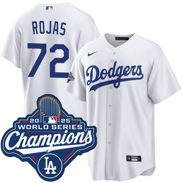 Miguel Rojas Los Angeles Dodgers Home World Series Champions