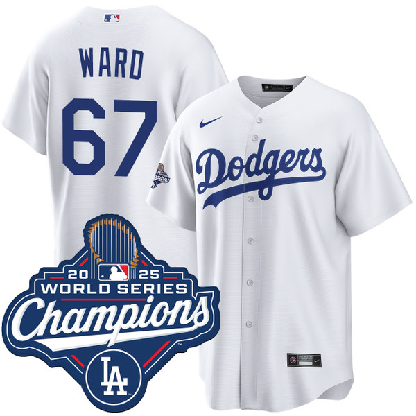 Ryan Ward Los Angeles Dodgers Home World Series Champions Jersey
