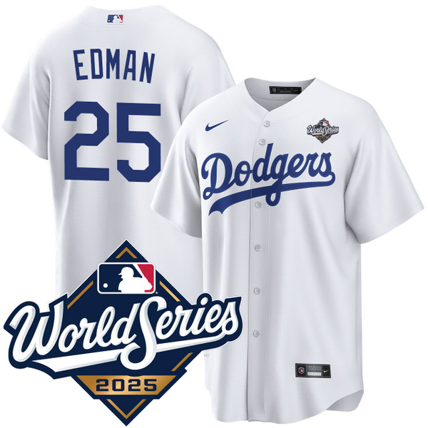 Tommy Edman Los Angeles Dodgers Home World Series Jersey by NIKE