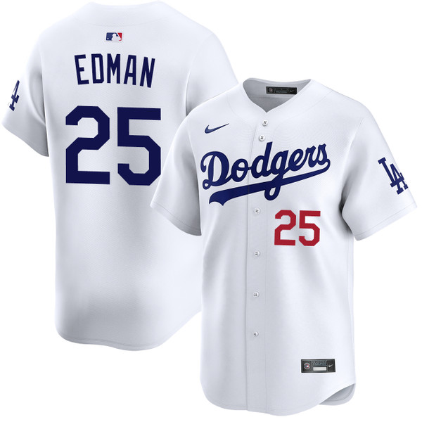 Nike Los Angeles Dodgers ユニフォーム Tommy Edman Los Angeles Dodgers Home Limited Jersey by NIKE