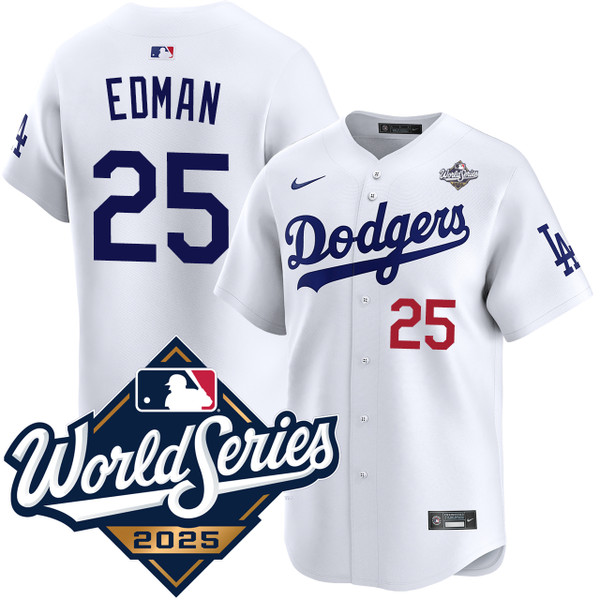Tommy Edman Los Angeles Dodgers Home World Series Limited Jersey
