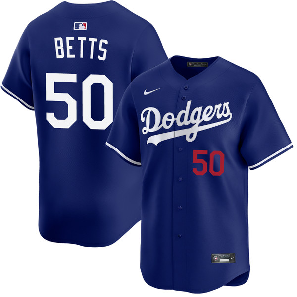 Mookie Betts Los Angeles Dodgers Alternate Royal Limited Jersey by