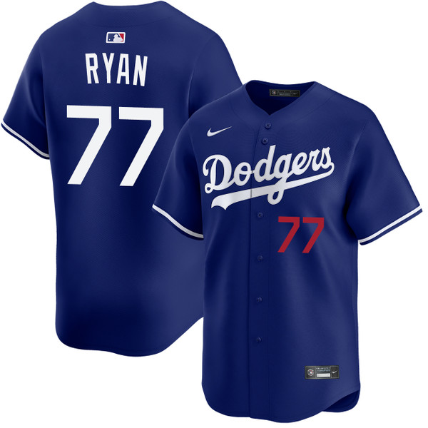 River Ryan Los Angeles Dodgers Alternate Royal Limited Jersey by