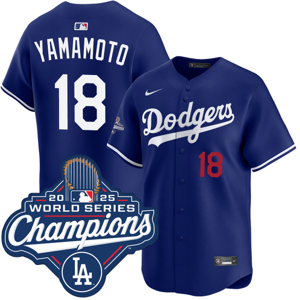 Yoshinobu Yamamoto Los Angeles Dodgers Alternate Royal World