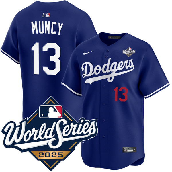 Max Muncy Los Angeles Dodgers Alternate Royal World Series Limited