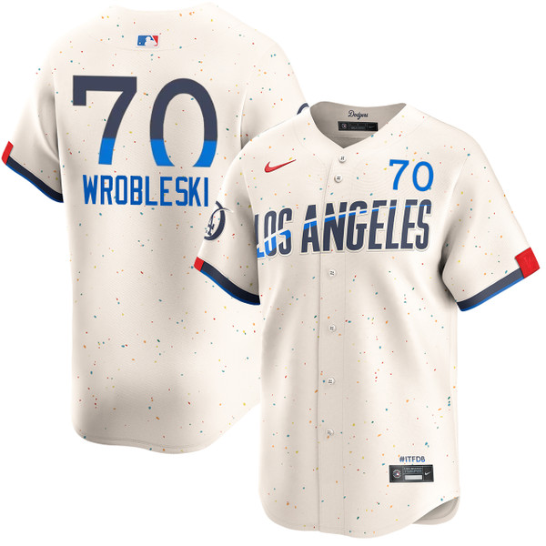 MLB Los Angeles Dodgers レプリカユニフォーム Justin Wrobleski Los Angeles Dodgers City Connect Limited Jersey