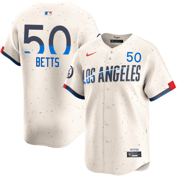 だ*み様 13116 BETTS Nike Dodgers ユニフォーム XL Mookie Betts Los Angeles Dodgers City Connect Limited Jersey by