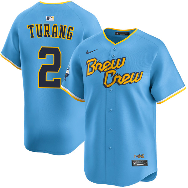Brice Turang Milwaukee Brewers City Connect Limited Jersey by NIKE